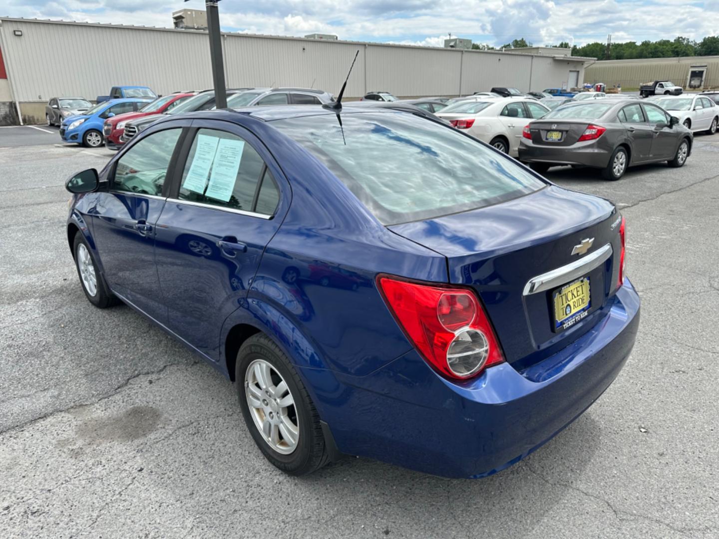 2013 BLUE Chevrolet Sonic LT Auto Sedan (1G1JC5SG7D4) with an 1.8L L4 DOHC 24V engine, 6-Speed Automatic transmission, located at 1254 Manheim Pike, Lancaster, PA, 17601, (717) 393-9133, 40.062870, -76.323273 - Photo#6